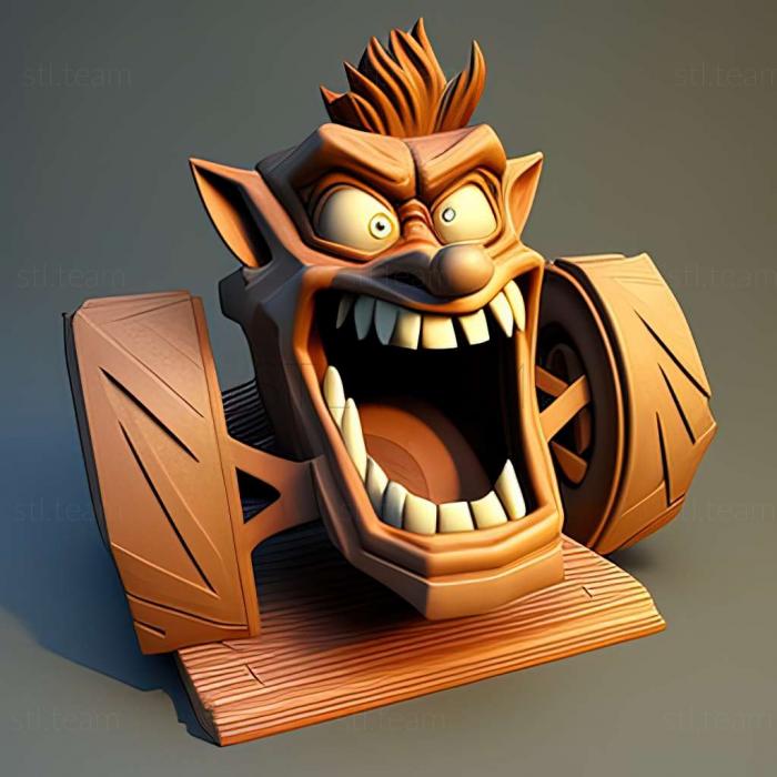 3D модель Crash Bandicoot Nitro Kart 3D игра (STL)